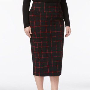Melissa McCarthy Seven7 Plaid Pencil Skirt